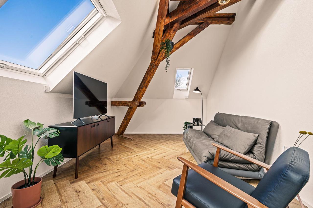 Maisonette-Wohnung Mit Freigelegtem Fachwerk 멕켄뷔렌 외부 사진