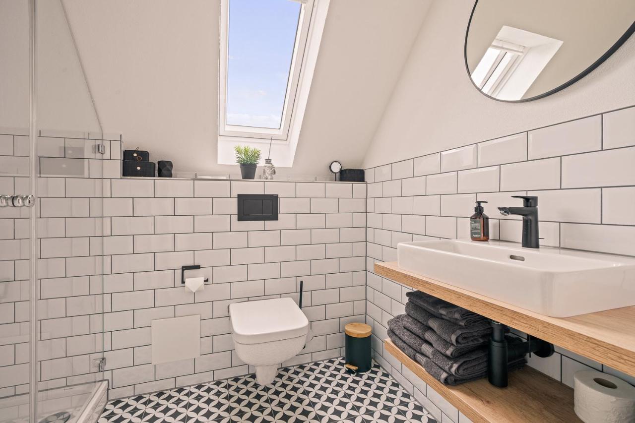 Maisonette-Wohnung Mit Freigelegtem Fachwerk 멕켄뷔렌 외부 사진